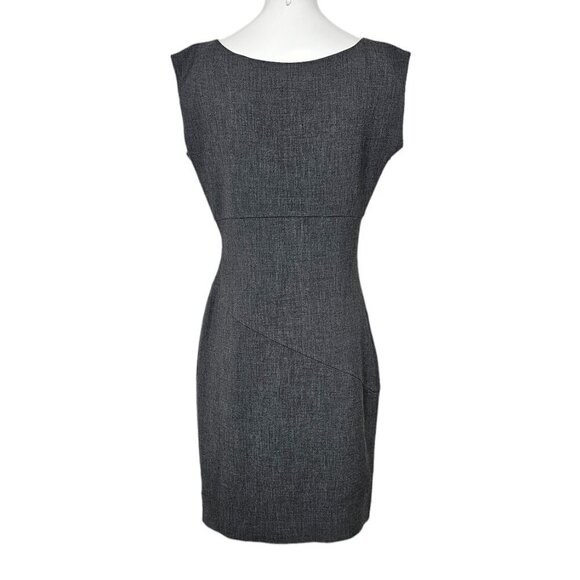 Diane Von Furstenberg  Bevin Ruched Stretch Jersey Sheath Dress Size 10 Gray - Picture 2 of 12